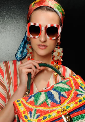 Backstage at Dolce & Gabbana Spring Summer 2013
